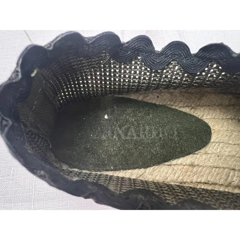 Bernardo for Anthropologie Vale Espadrille Sneaker Green Mix Media Low Top 8.5